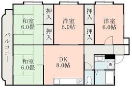 ツインパークの間取り画像