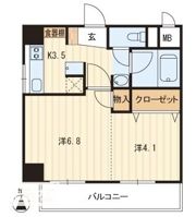 アヴニール若宮の間取り画像