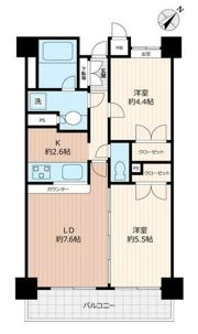 シャルムコート相模原の間取り画像