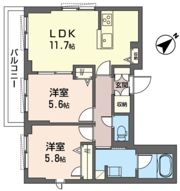 メゾン・ド・オウルⅡの間取り画像