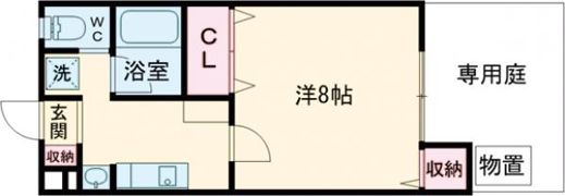 コーポさつきの間取り画像