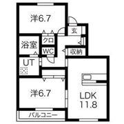 月の間取り画像