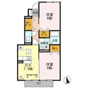 桜並木 Bの間取り画像