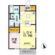 リビングタウン伏石Ⅱ A棟の間取り画像