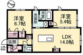 ファンコート船越の間取り画像