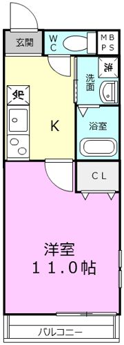 フジパレス市駅東Ⅴ番館の間取り画像