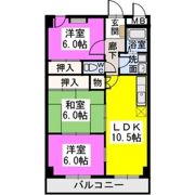 コムフォート原3の間取り画像