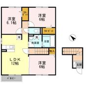 ソレア和徳 Aの間取り画像