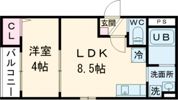 CRASTINE魚住町の間取り画像