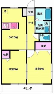 レトア国府Bの間取り画像