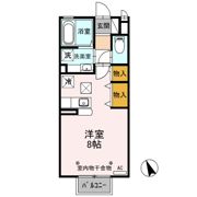 ハニーコート Eの間取り画像