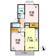 チェリータウン川東 B棟の間取り画像