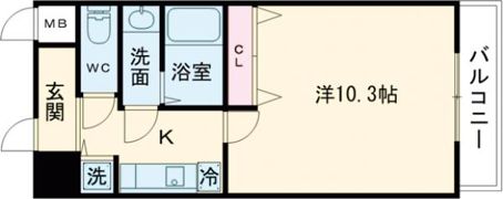アスティオン三国ヶ丘の間取り画像