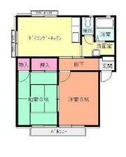 パレス三喜Ⅱ（パレスサンキツー）の間取り画像