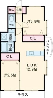 フェリーチェ小森野の間取り画像