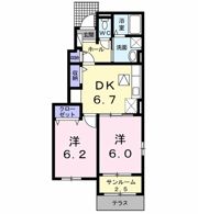 クレールⅡ Aの間取り画像