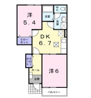 ライトアップル・K Aの間取り画像