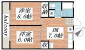 第5コーポ米倉の間取り画像