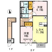 D-room Aの間取り画像