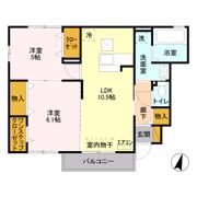 ウィット三橋の間取り画像