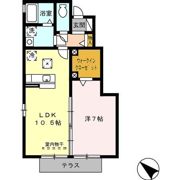 D-Room浅平の間取り画像