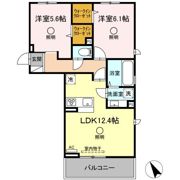 ザ サンハート八代の間取り画像