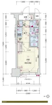 プレサンス京都四条烏丸響の間取り画像
