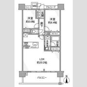プレサンスロジェ本陣駅前の間取り画像