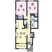ラフレシール ノア Ⅰの間取り画像