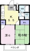 ピースハイツの間取り画像