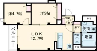 ラ・パートメント千葉の間取り画像