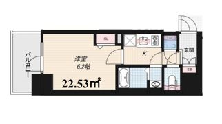 アドバンス三宮グルーブの間取り画像