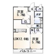 グリーンシティ竜美L棟の間取り画像