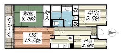 クレールメゾンの間取り画像