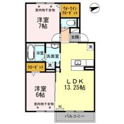 アリビオ東日野の間取り画像