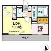 D-room tokiwa Aの間取り画像