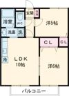 プレネージュ松代B棟の間取り画像
