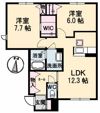エスポワールサン B棟の間取り画像