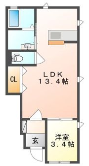 シャガールBの間取り画像