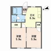 サンライズ伊藤 A棟の間取り画像