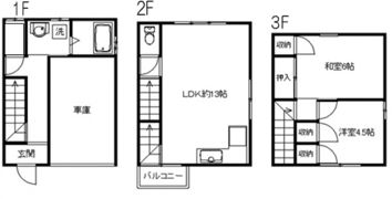 佐々木柏町貸家の間取り画像