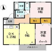 シャルマン沢村 Bの間取り画像