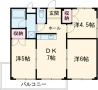 メゾン浜田Ⅱの間取り画像