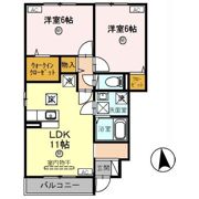 D-room秋月 A棟の間取り画像