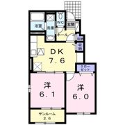 グローリー戸島Ⅰの間取り画像