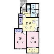 グローリー戸島Ⅲの間取り画像