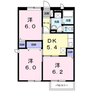 ルミエール西鶴Ⅱの間取り画像
