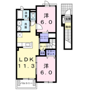 DINOSAUR Ⅱ K棟の間取り画像