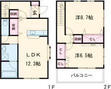 クレマチスの家Aの間取り画像