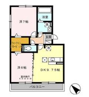 K．I．ハイツの間取り画像